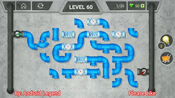 Pipeline Level 60 All 3 stars By Pixign, Android Solution