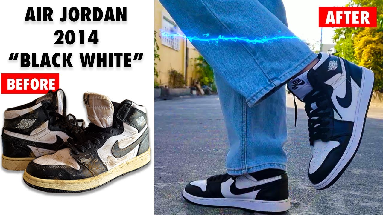 2014 black white jordan 1