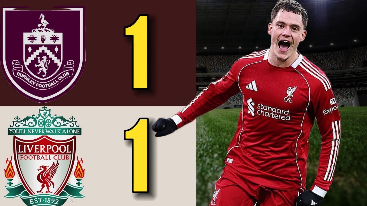 Liverpool vs Burnley 1-1 | Dramatic Goals & Match Highlights | Creator Commentary