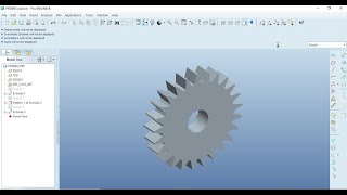 How to make Spur Gear in Pro E 5.0/ Solidwork & Pro E Tutorial