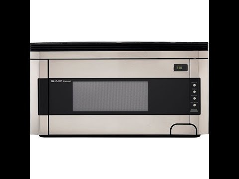 Sharp R 1514 1 2 Cubic Foot 1000 Watt Over The Range Microwave Sharp R 1514 1 2 Cubic Foot 1000 Watt Over The Range Microwave Stainless