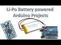 How to Power up Arduino using a 3.7V Li-Po battery
