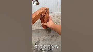 The carpenter used mortise and tenon joints to join two pieces of rosewood together