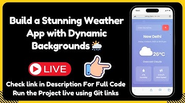 Build a Stunning Weather App with Dynamic Backgrounds 🌦️ | HTML, CSS & JavaScript Tutorial