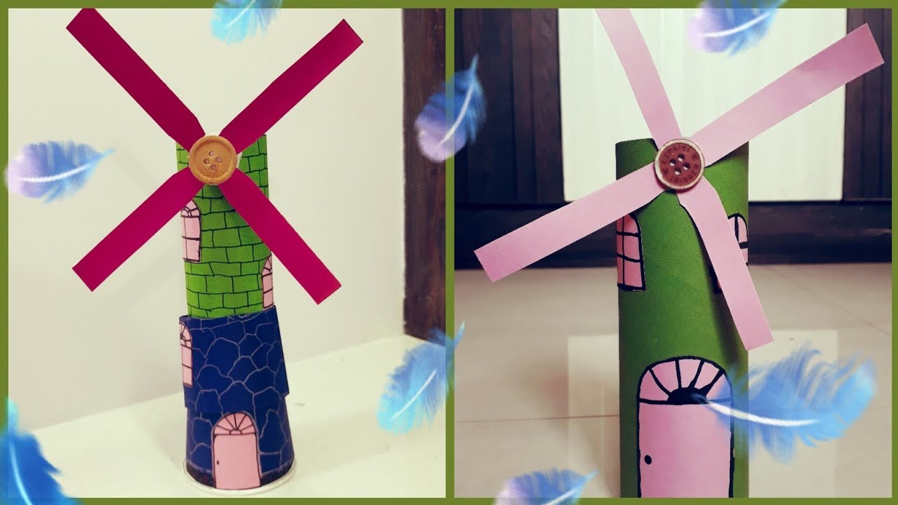 How To Make An Amazing Paper Roll Windmill - DIY Crafts Tutorial