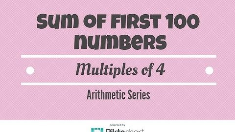 How To Find The Sum of the  First 100 Positive Multiples Of Four