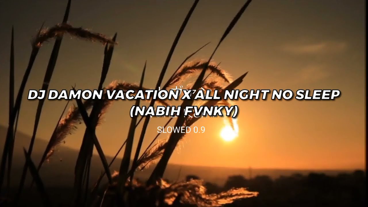 ​Dj Damon Vacation X All Night No Sleep Slowed 0.9 || Fullbass 🔊 Terbaru Viral Tiktok (Nabih Fvnky)