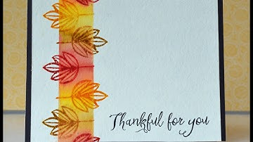 Easy Fall Card with Distress Inks