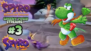 Greeny Yoshi streams Spyro Reignited Trilogy (PS4/Spyro 1) - Part 3