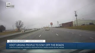 VDOT: 'Please avoid travel' during storm