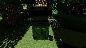 Realistic slime swallowing realistic anvil in Minecraft