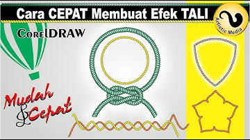 Cara Membuat Efek Tali dengan Coreldraw - Artistic Media Tool