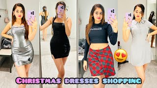 Gaon Jane ki Taiyari shuru ho gai Christmas 2023 Girls New Dress Shopping frm H&M 🛍️ Bindass Kavya screenshot 5