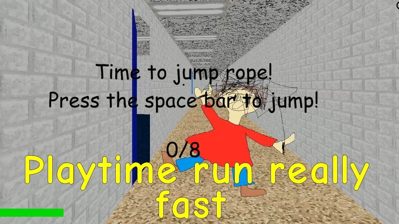 Playtime run really fast - Baldi's Basic in Faster Edition Mod - YouTube