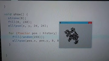Drawing Object Trails translated into Processing