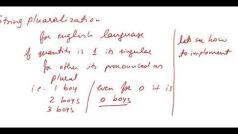 Android : Demo of string pluralization
