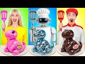 أنا مقابل روبوت في تحدي تحضير الطعام | مواقف مضحكة وفشل Super Hyper DO