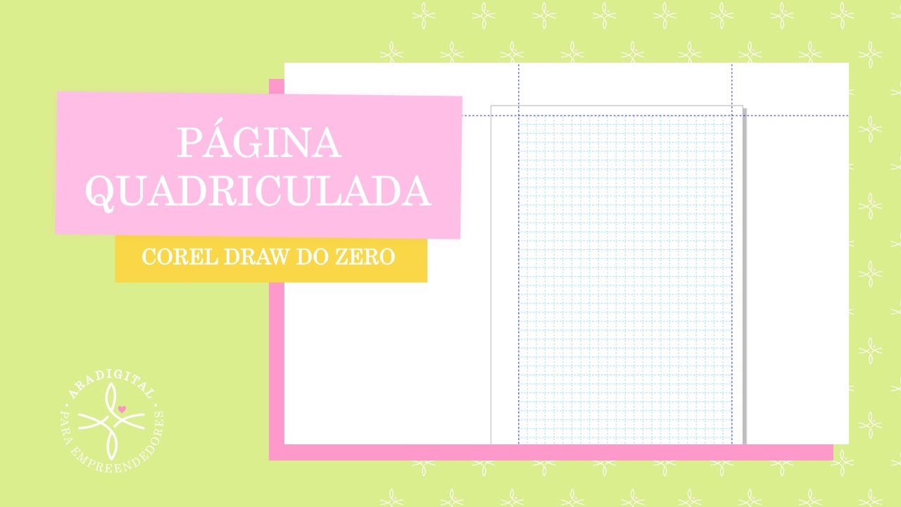 PAGINA QUADRICULADA - COREL DRAW