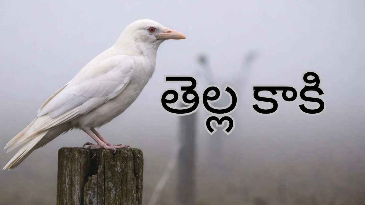 తెల్ల కాకి గురించి మీకు తెలుసా? The White Crow I The Rarest Crow in the World