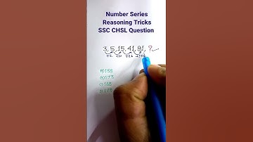Number Series| Missing Number Series| Reasoning Classes| Reasoning for SSC CGL GD CHSL| #shorts