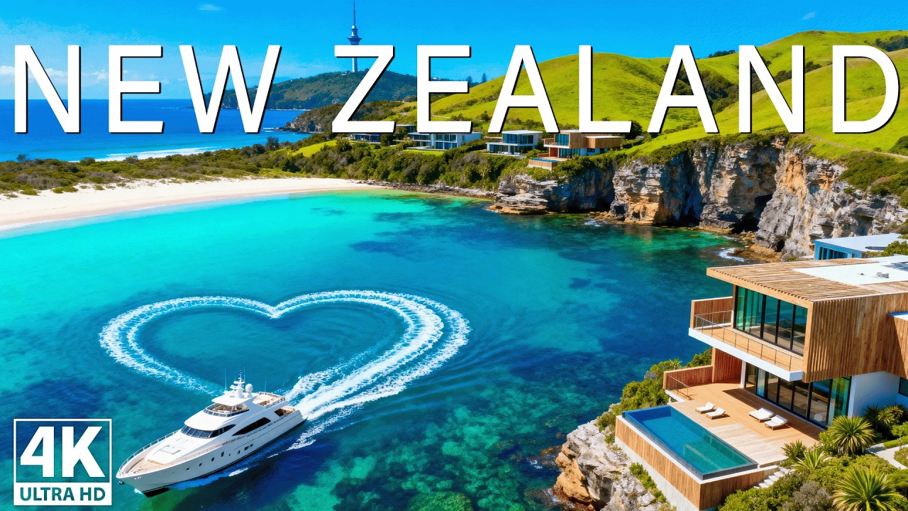 4K New Zealand 2026 🇳🇿 – Alpine Fjords, Untamed Coastlines | Nature Cinematic Aerials & Deep House
