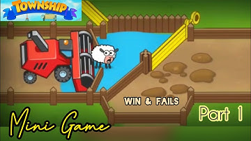 TOWNSHIP MINI GAME : SAVE THE SHEEP - WIN & FAILS PART 1