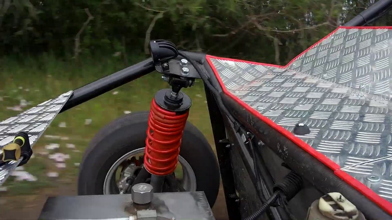 Работа передней подвески Ястреб с переменным шагом пружин - YouTube