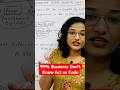 Act vs Code – सबसे आसान Explanation 🔥 #criminallaw #legalawareness #law #bharatiyanyayasanhita