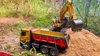 MOBIL TRUK DAM 🔥 MUAT PASIR MENGGUNAKAN BEKO EXCAVATOR TERGULING TIDAK KUAT NANJAK KELEBIHAN BEBAN✔️