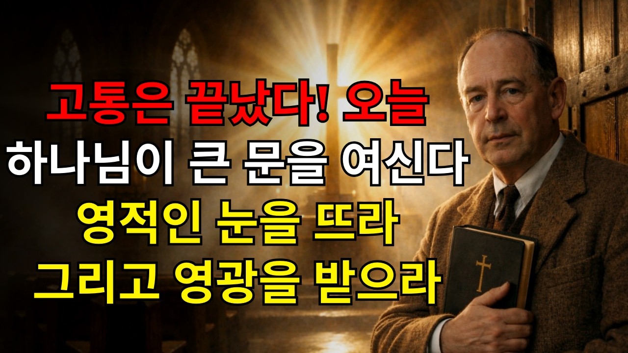 고통은 끝났다! 오늘 하나님은 당신이 아직 볼 수 없는 거대한 문들을 열고 계신다, 당신의 영적인 눈을 뜨고 이미 오고 있는 승리에 감사하라! | C.S. 루이스