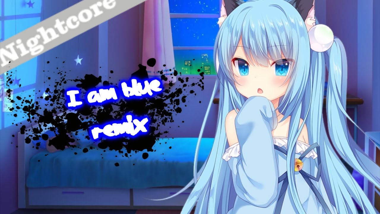 Nightcore - I Am Blue - (Da Ba Dee) [AwesomiZer] (Remix) [Lyrics]