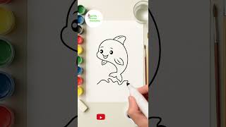 Fish 🐟 drawing | Easy machli ka chitra 🐟 | #shorts #fish #drawing #painting #fishdrawing #viral