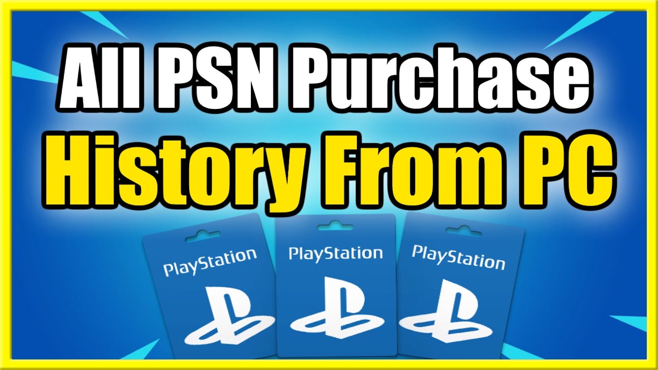 How Check Purchase PS5 & PS4 Transactions from PC (Fast Method) - YouTube