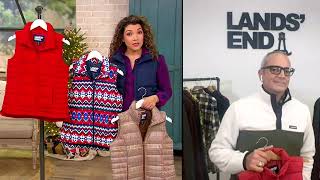 Lands' End Down Puffer Vest on QVC