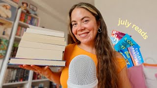 ASMR what I read in july 📚⭐️
