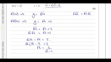 WMA11/01 (Edexcel) IAL P1 Oct 2021 Q9 Transformations of Graphs, Simplifying Surds