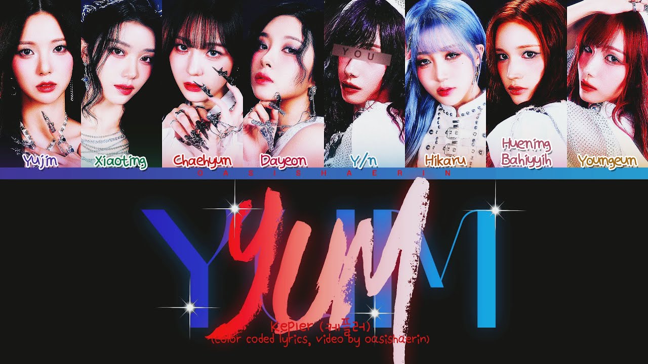 Kep1er 케플러] 'Yum' : 8 members (You as member) Color Coded