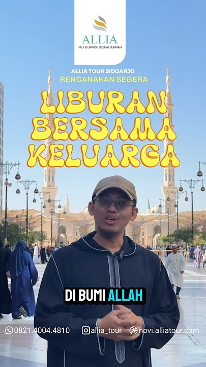 Umroh Akhir Tahun #liburankeluarga #umrohkeluarga #alliatour #umrohdesember #UmrohSesuaiSunnah
