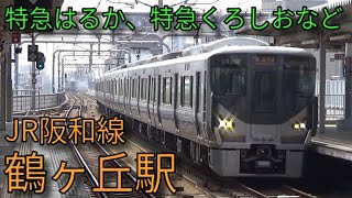 【JR阪和線】281系特急はるか 289系特急くろしおなど 鶴ヶ丘駅発車&通過集