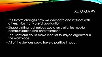 Assignment 2: Sean Follmer TED Talk Summary