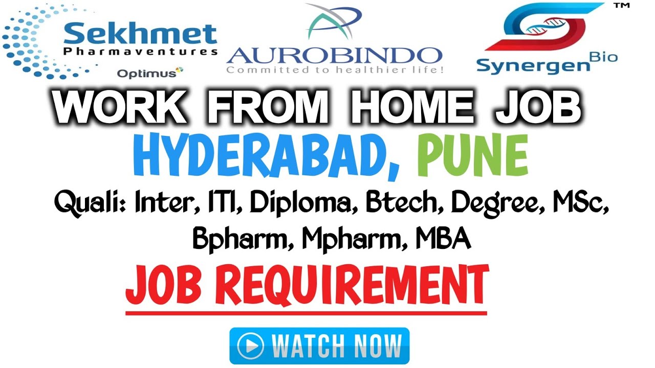 వర్క్ ఫ్రం హోం ఉద్యోగాలు || ఫ్రెషర్స్ జాబ్స్ || FRESHERS JOBS IN HYD ...