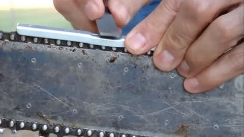 How To Sharpen A Chainsaw Chain - Raker Height Filing Very Important!