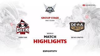 Geek Fam vs DEWA United HIGHLIGHTS MPL ID S13 | DEWA VS GEEK ESPORTSTV