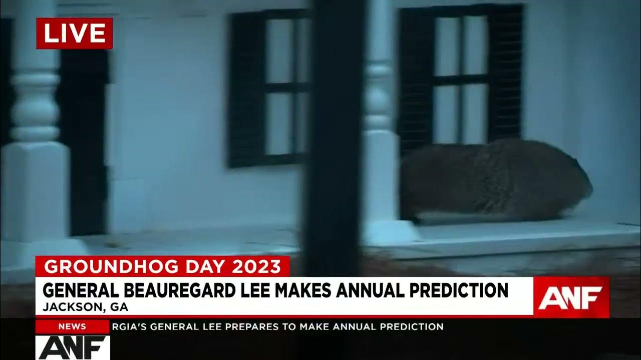 General Beauregard Lee makes annual Groundhog prediction YouTube