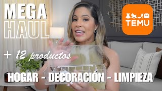 SUPER HAUL TEMU 📦+12 PRODUCTOS HOGAR, DECORACIÓN y LIMPIEZA