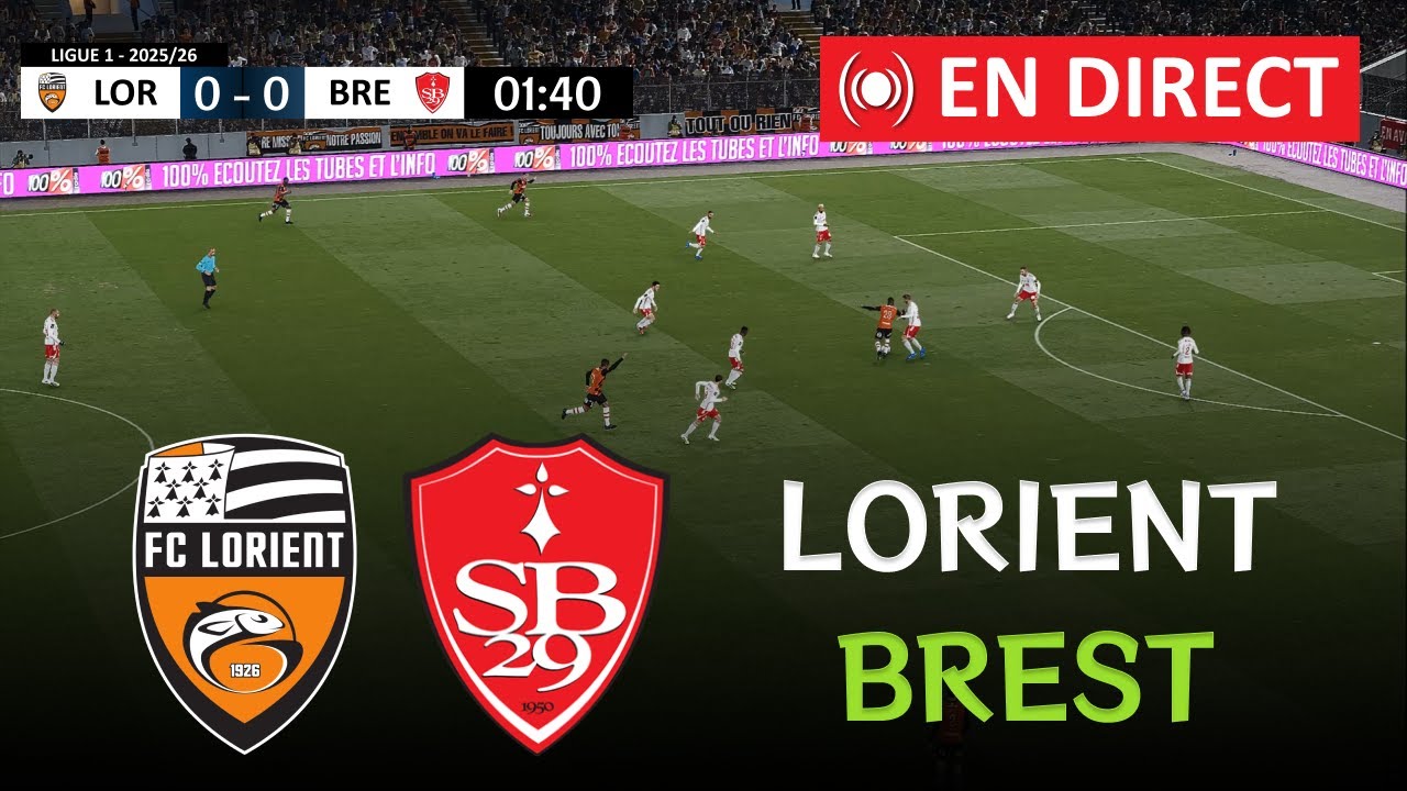 🔴 Lorient contre Brest Résumé | Ligue 1 2025/26 | Simulation complète eFootball PES21