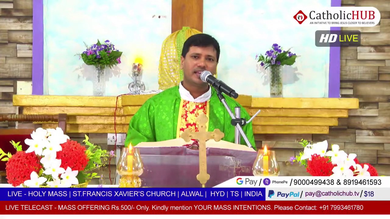 English Mass Rev.Fr.Dharma Raj St.Francis Xavier's Church Balaiah
