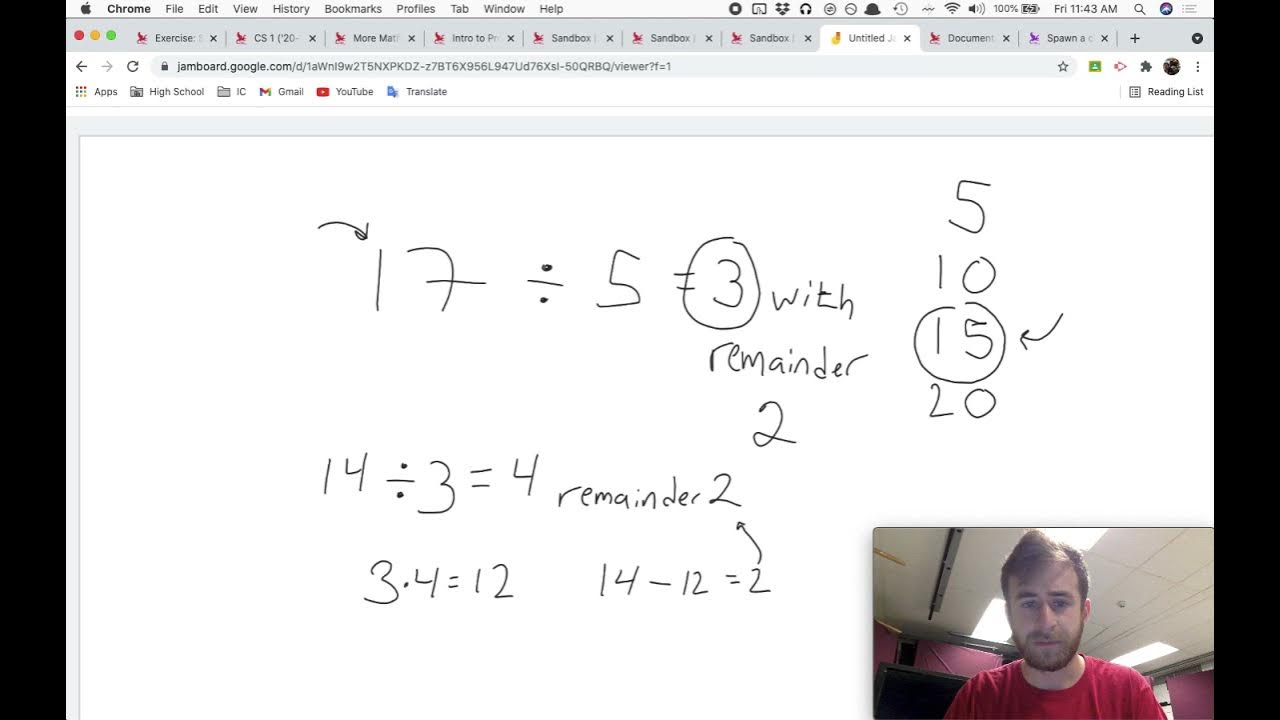 Integer Division and Mod Operator Python - CMU CS Academy 8.1.1 - YouTube