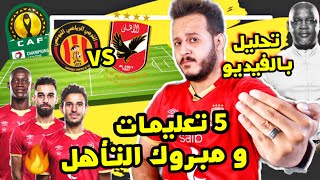 موسيماني و5 مشاكل تتحل ومبروك التأهل ( تحليل شامل بالفيديو ) تشكيل الاهلي ضد الترجي ف دوري الابطال