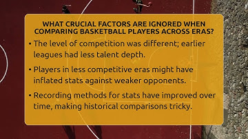 What Crucial Factors Are Ignored When Comparing Basketball Players Across Eras?